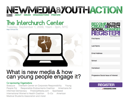 New Media & Youth Action Conference