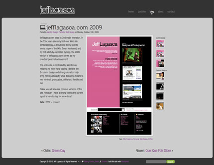 A portfolio project - my 2009 design, notice a difference ; ) Click to Enlarge